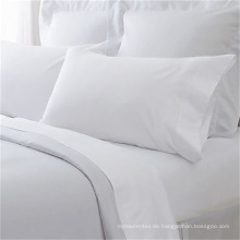 Hotelgebrauch Plain White Tiefbett Bett Spannbettlaken Twin / Queen